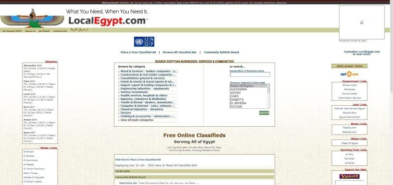 LocalEgypt / Web & Backend Developer  (2008-2009)